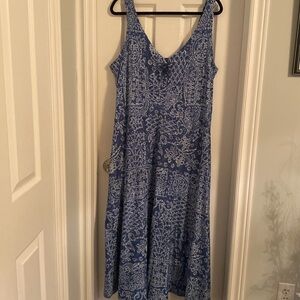 Cotton Maxi Dress-2X